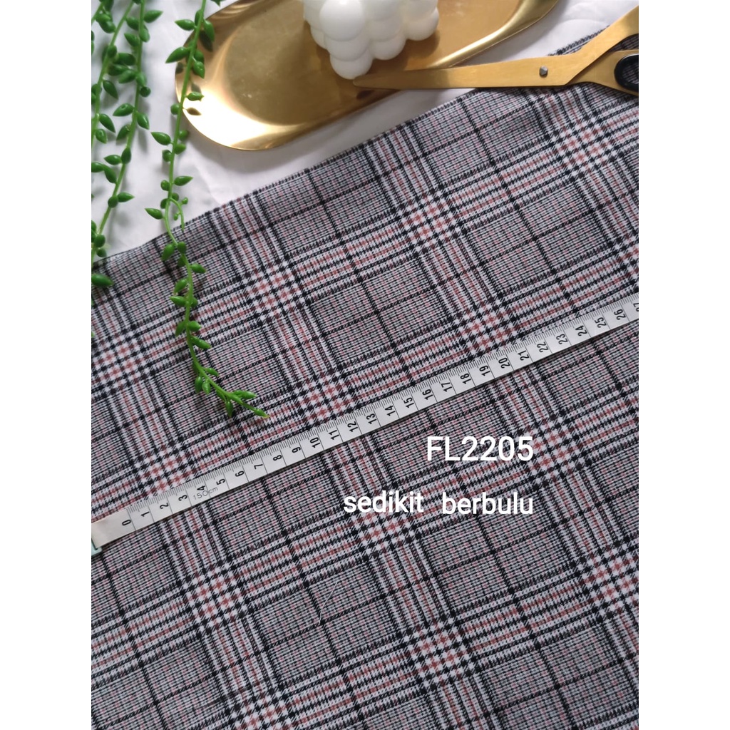 ABU ABU kain flanel bahan kotak katun yarndyed harga per 0.5meter/kain meteran happychild