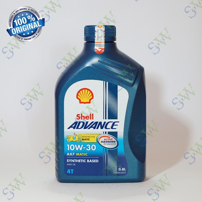 Shell Advance AX7 Matic 10W-30 0.8L / Oli Motor Matic Shell AX7