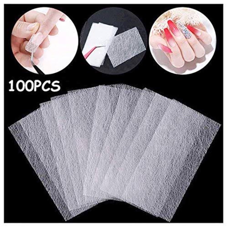 10PCS NON WOVEN NAIL SILK FIBER NAIL EXTENSION KAIN KUKU PATAH