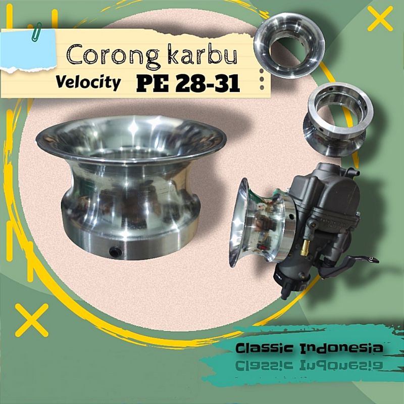 velocity velotic air funnel corong karbu karburator Racing pwk pwl pe 28 30 tiger copy replika uma
