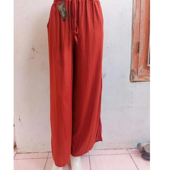(LANGSUNG KIRIM) Celana Kulot Rayon Celana Kulot Celana kulot Polos