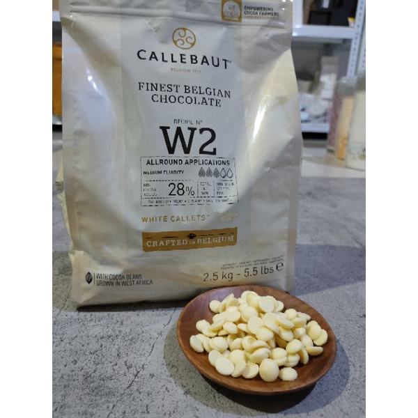 CALLEBAUT W2NV WHITE CHOCOLATE  2.5 KG