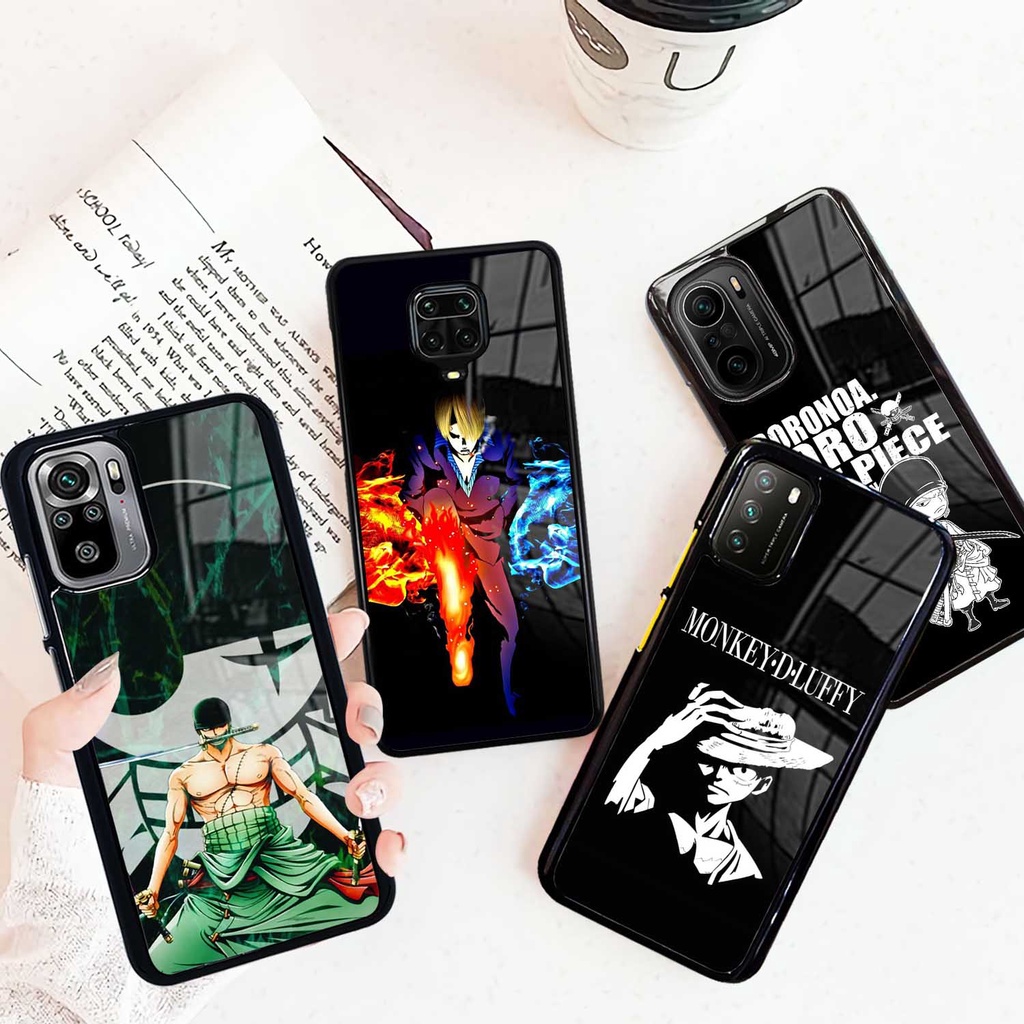 (XM28) Case Glossy Xiaomi Poco M3 Redmi Note 10 10s - Casing Hp Anime One Piece