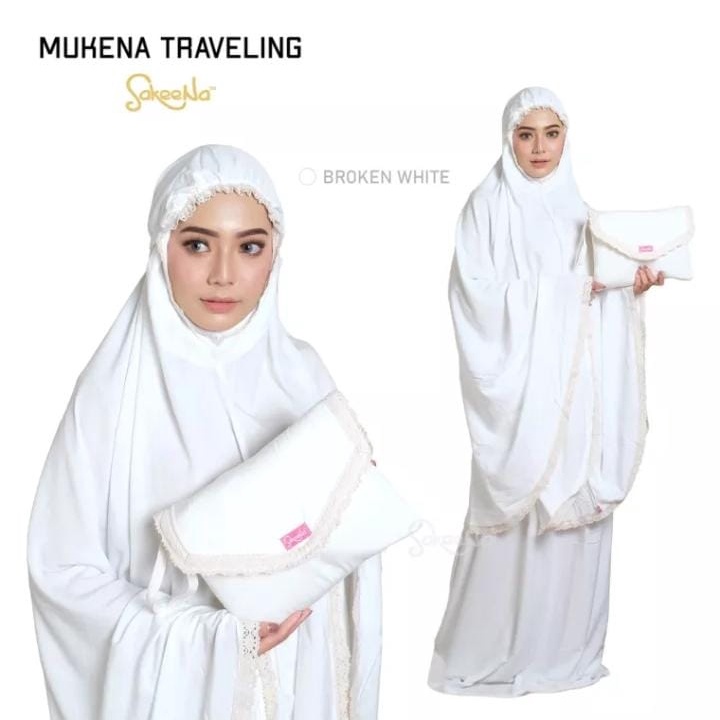 MEUKENAH CANTIK POLOS RENDA // MEUKENAH TRAVELLING JUMBO FREE TAS