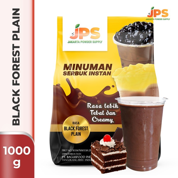 

DISKON - (BISA COD) Bubuk Minuman Blackforest Plain Powder JPS Tanpa Gula