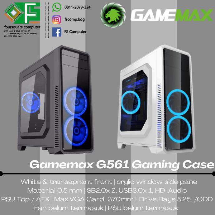 PC Casing Gamemax G561 / CASING GAMING / PC CASING / CASING ATX - MATX