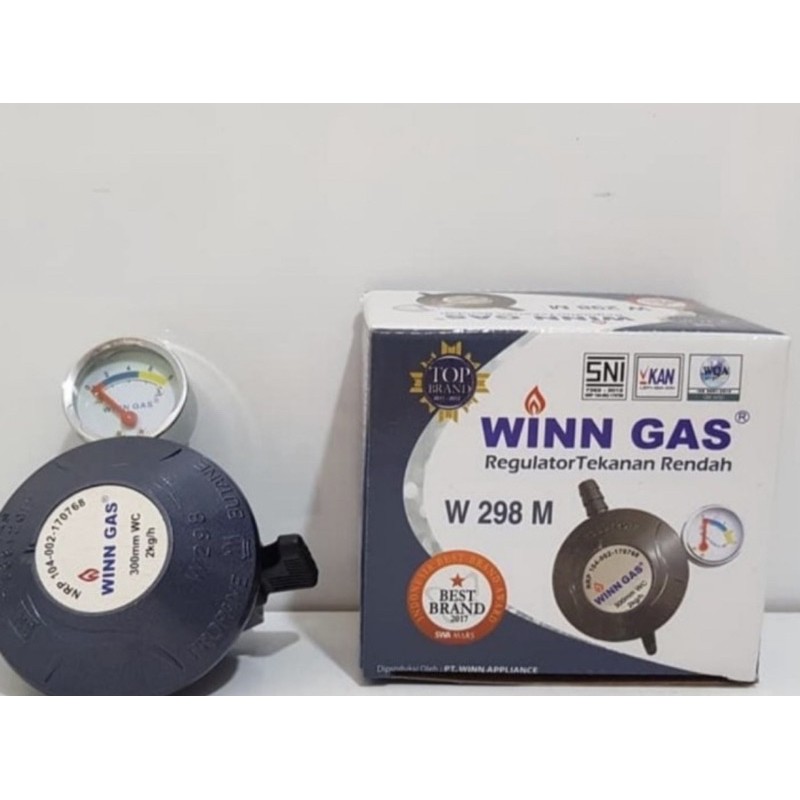 KEPALA REGULATOR WIN GAS W298M+METER ORIGINAL
