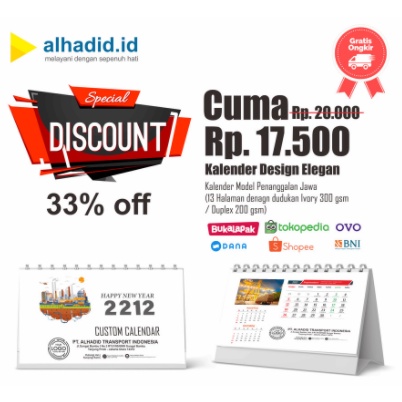 

Cetak Kalender Custom Minimalis Free Ongkir Best Seller