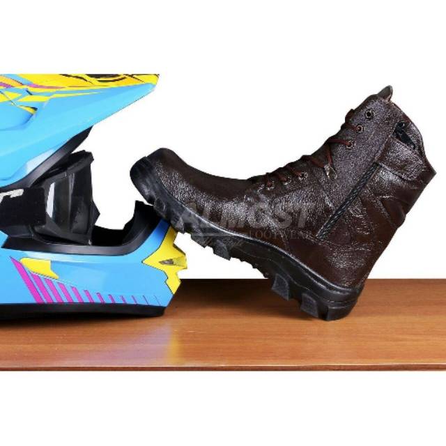 Sepatu Boots Pria PDL Mortal Original Almost Kulit Safety