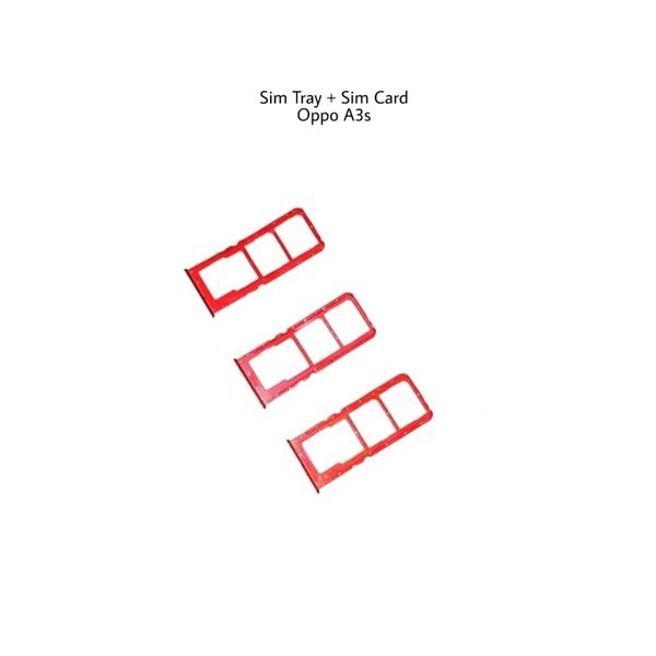 Sim Tray Card Lock Slot Oppo A3s New Original