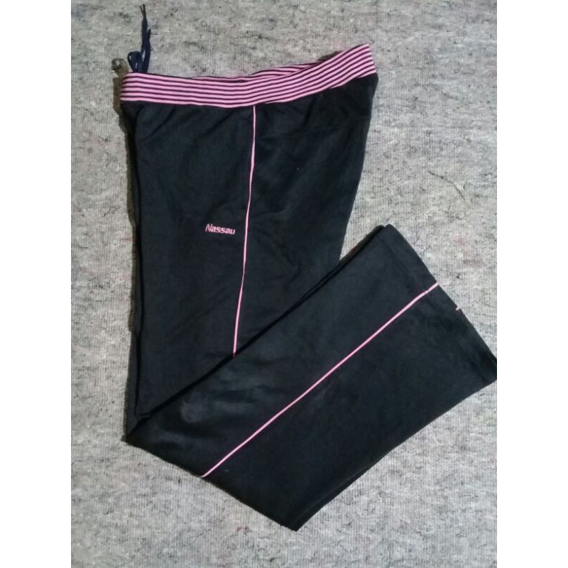 preloved celana training trackpants pria wanita celana pinggang karet thrift second original