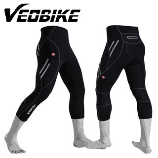  Celana Sepeda 3 4 Ketat Tanggung Padding Gel VEOBIKE  