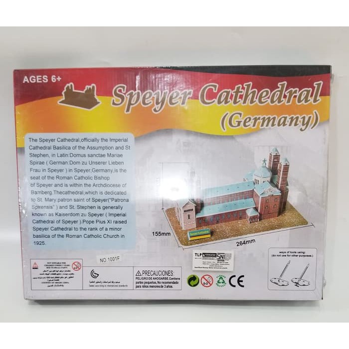 MAINAN 3D PUZZLE SPEYER CATHEDRAL 1001 F (37 PCS)