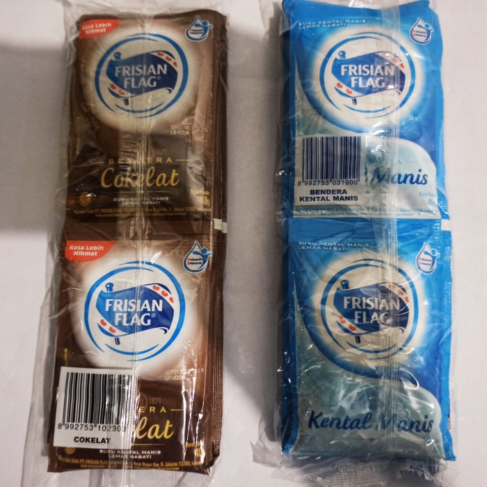 

ds211vz Susu Bendera Frisian Flag Sachet Per Renceng - Coklat Xa201As