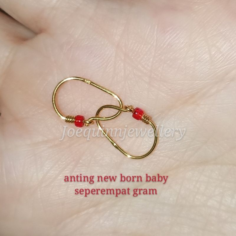 Anting bayi, baby new born seperempat gram emas muda