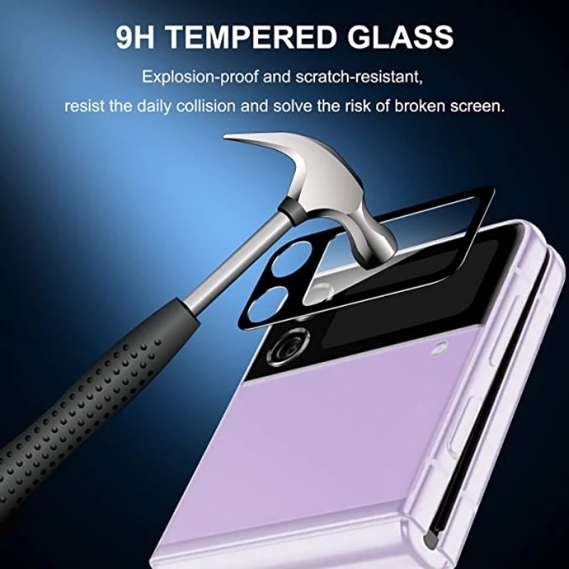 Pelindung Layar Tempered Glass HD 3D Anti Gores Untuk Samsung Z Flip 4