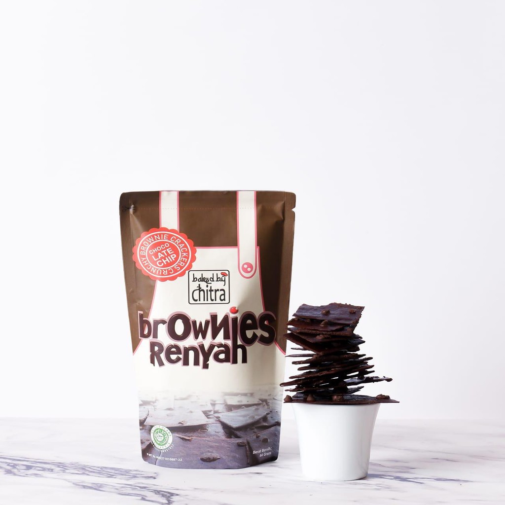 

Baked by Chitra Brownies Renyah 60gram Brownies Crispy Brownies Kering Coklat Makanan Ringan Snack Bronis