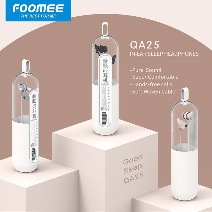 Foomee QA25 IN-EAR Sleep Wired Headset
