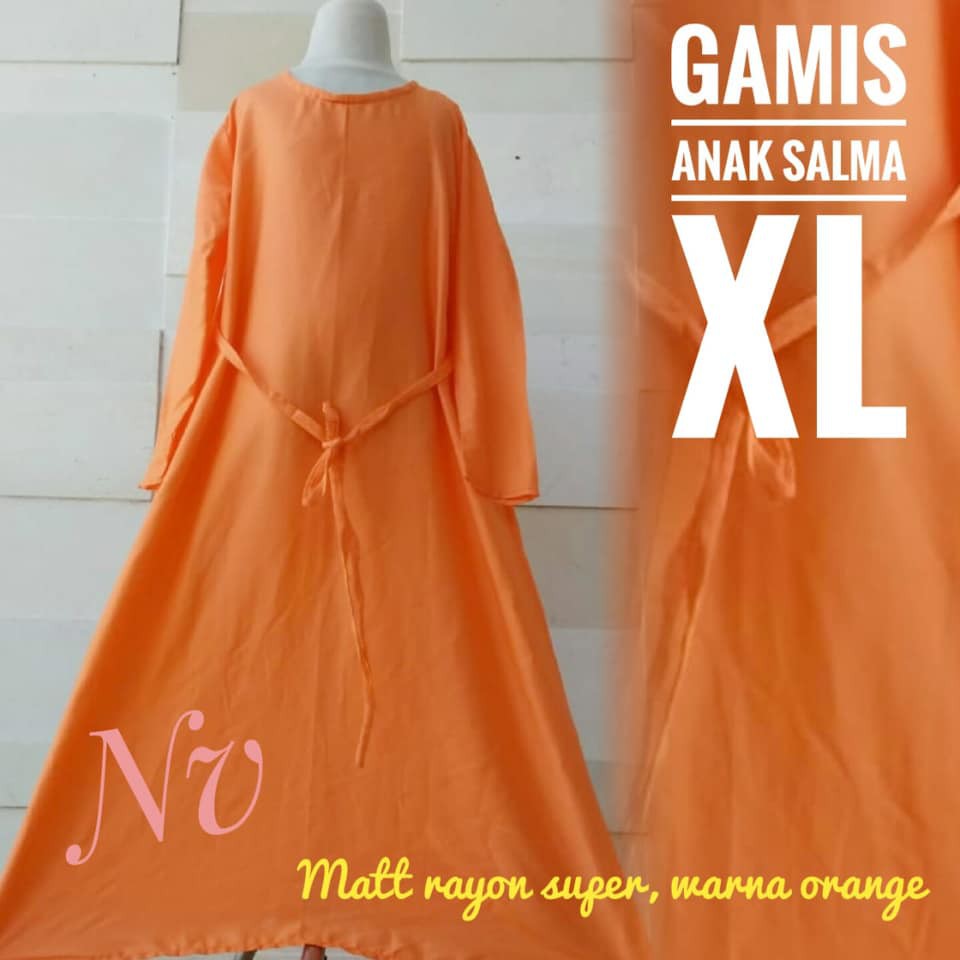 BAJU ANAK GAMIS POLOS SALMA(XL)