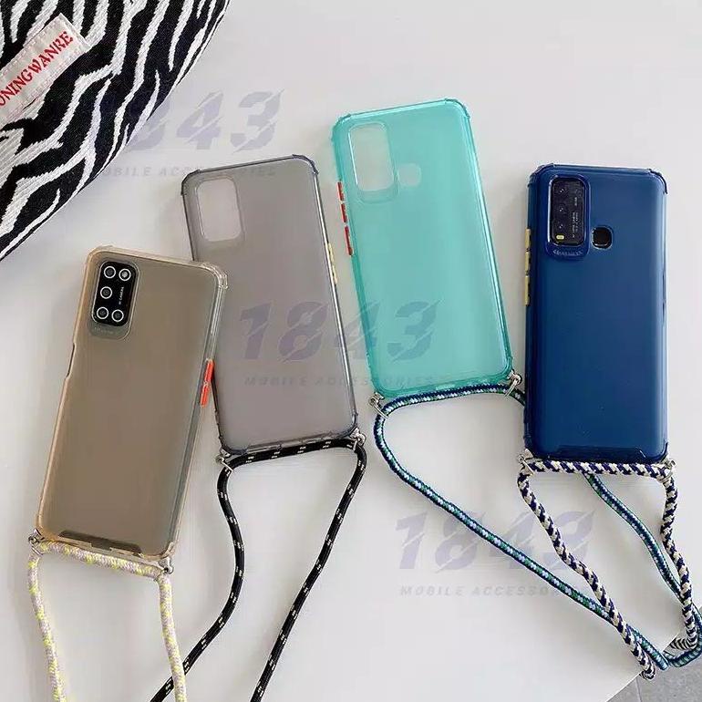 [KODE AGM] YKCS 0800 sling case hybrid lanyard case tali vivo v7+ v5 v9 v19 v15 v15pro y81 y83 anti 