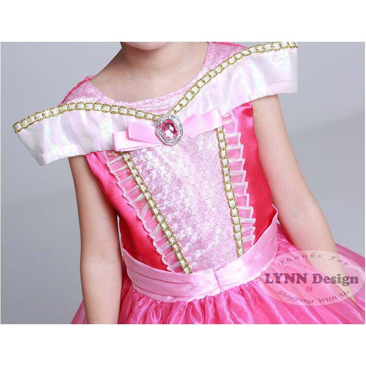 Baju Dress gaun pesta  Kostum Princess Aurora Pink_Lynn Design