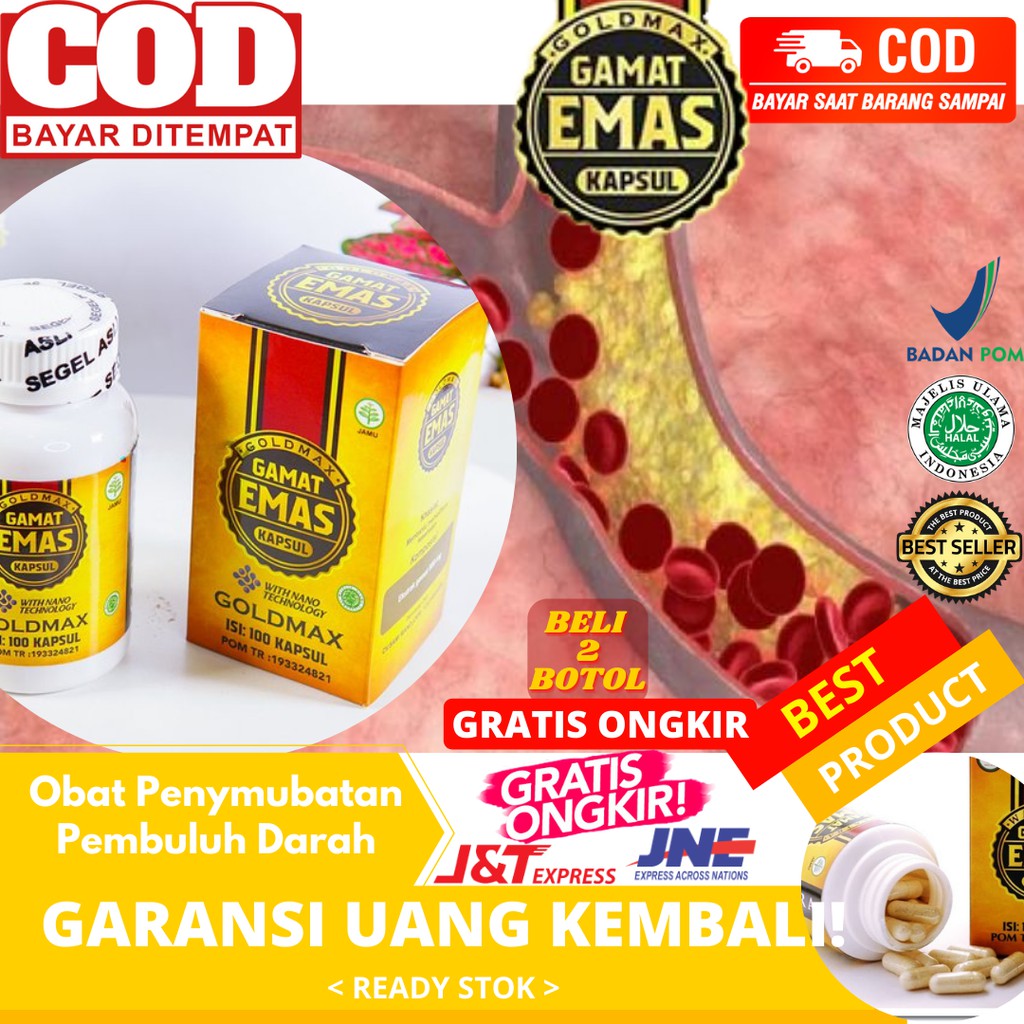 Jual Obat Penyumbatan Pembuluh Darah Pembuluh Darah Tersumbat Herbal Gamat Emas Kapsul Gold 4055