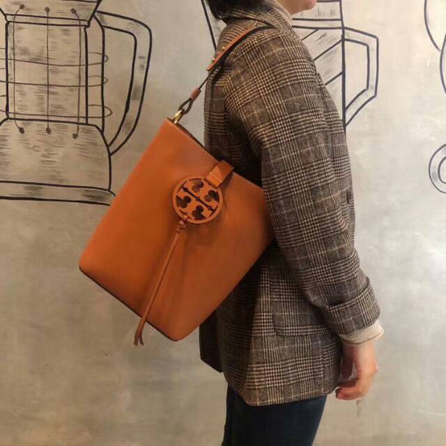 Tory burch miller hobo bag tas original chocolate coklat tas selempang