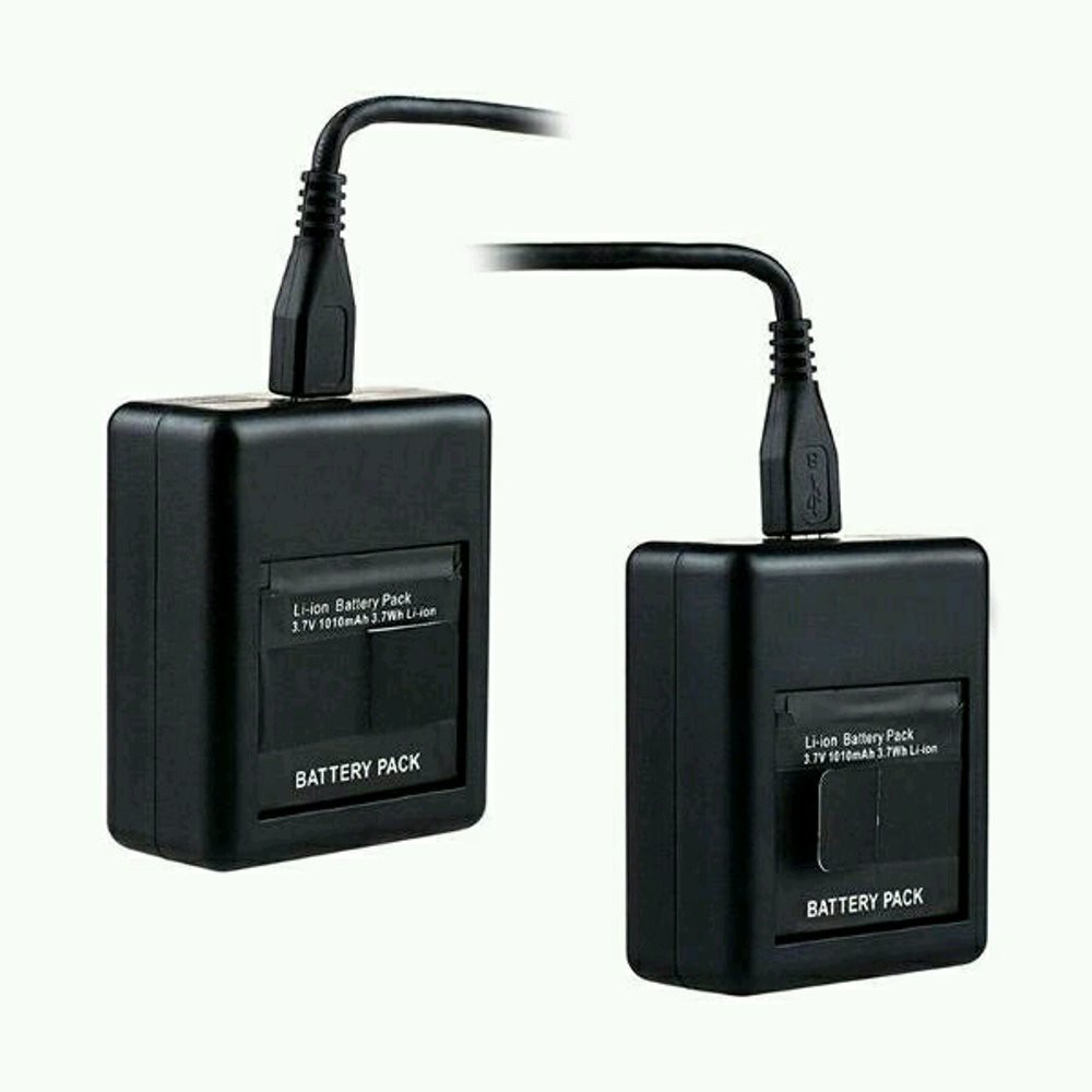 Xiaomi Yi Basic Dual Desktop Battery Charger for Xiaomi Yi Action Camera Baterai   Black