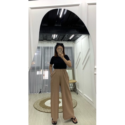 JOSHIN Bora Pants - Celana Kulot Hightwaist Linen Crinkle