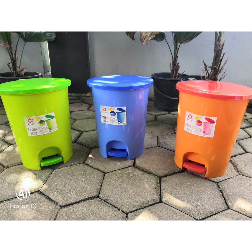 Sunlife Tempat Sampah Injak / injek 10 Liter Vertex Dustbin 10 Liter