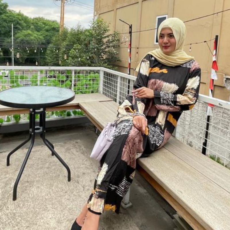 daster long lengan panjang LD 120 PB 130 bawah mata kaki, daster panjang viral kekinian, daster rayon busui terlaris ARBANI COLECTION-ORINA ( CHIARA )