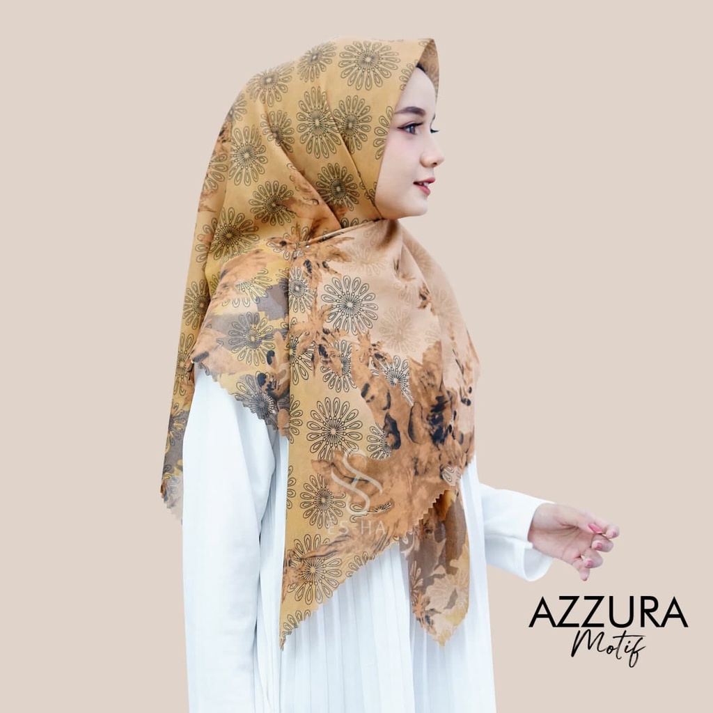 (PART 1) Series Hijab Motif Voal / Segiempat Motif Voal Premium Exclusive-AZZURA