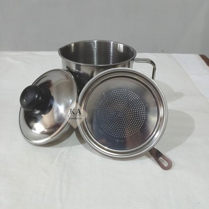 Oil Pot Saringan Minyak 1,3 Liter / Wadah Minyak / Saringan Minyak