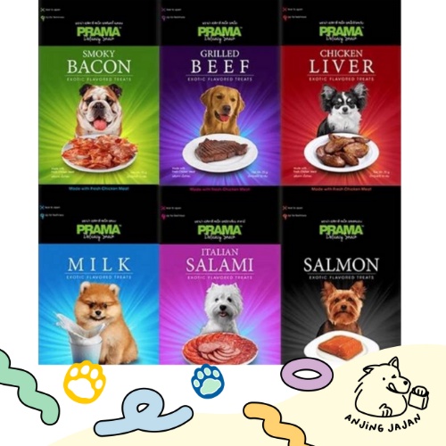 [PROMO] Snack/Cemilan Anjing/Dog Treats Prama Delicacy 70gr