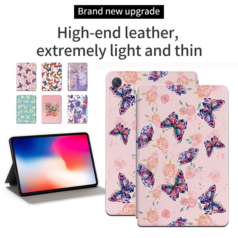 Untuk Lenovo Xiaoxin Pad Tab M10 Plus (3rd Gen) 10.61 inch 2022fashion Tablet Pelindung Case Fancy Butterfly Series Flip Leather Case Stand Casing