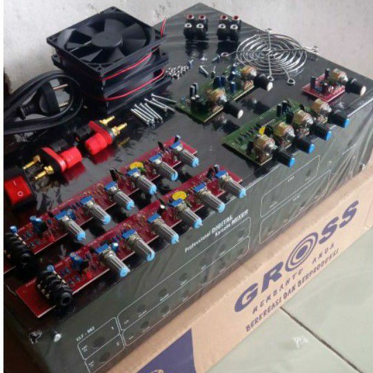Paket box power amplifier CLF full acessoris plus kitt tone mixer