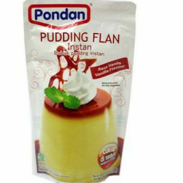 

PONDAN Pudding Flan Instan bubuk pudding jelly rasa VANILA 100gr