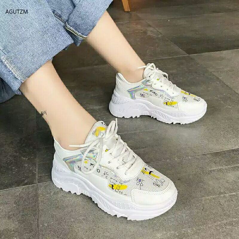 SEPATU WANITA | SEPATU SNEAKERS KETS WANITA KOREA PREMIUM MURAH HIGH QUALITY 026
