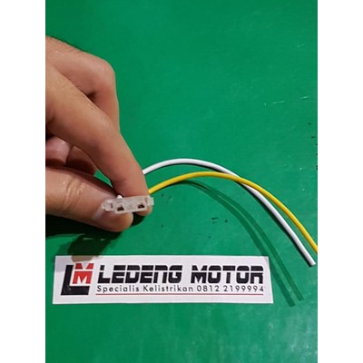 Soket Tombol 2 Kabel Saklar Fitting Lampu Dim Klakson Sen Karisma Beat