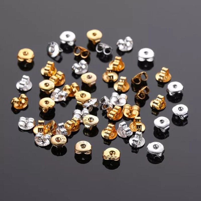LRC Penutup Bantalan Anting Premium Stopper Earring Back bahan 925 Sterling isi 2pc (1 pasang)