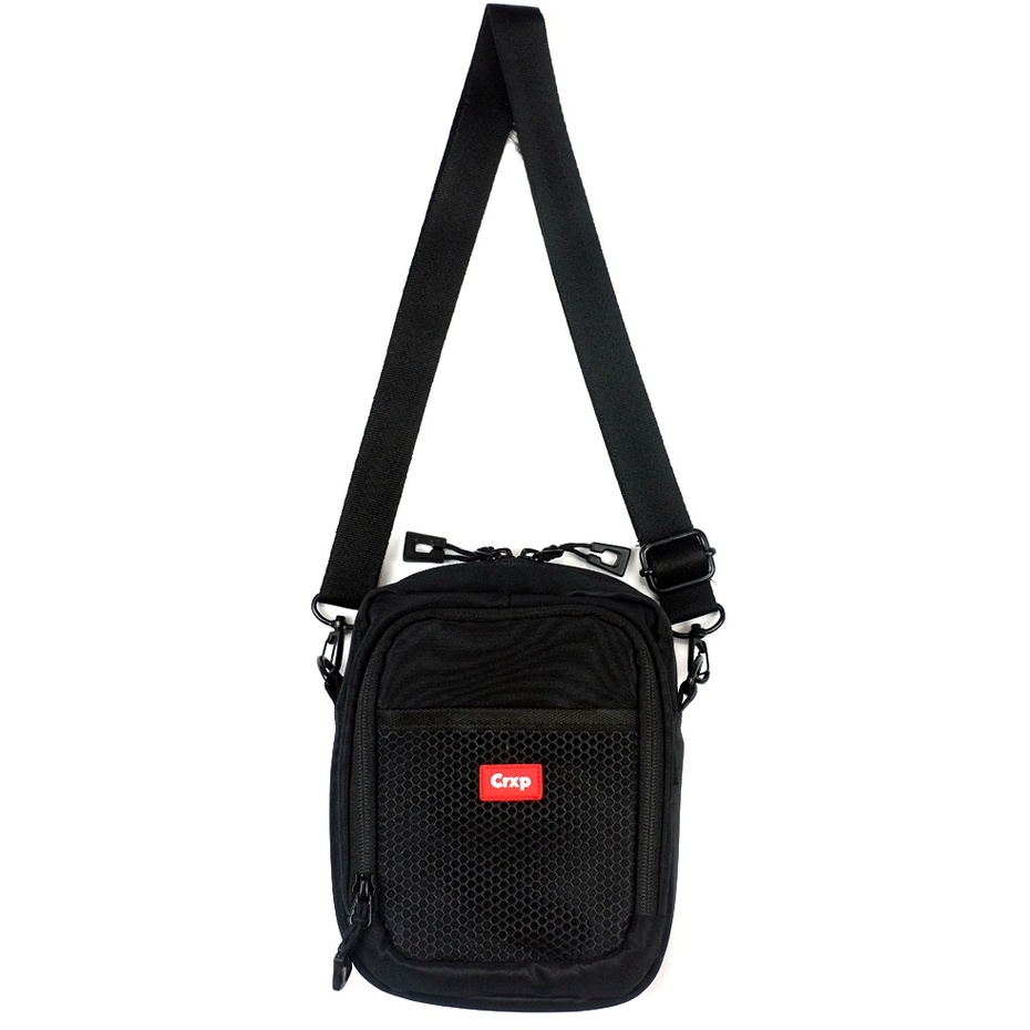 CRUSH EXP Sling Bag SBC0230 - BLACK / Tas Slempang Hitam / Simple Bag