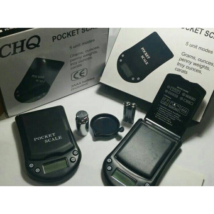 CHQ POKET SCALE - Timbangan Emas/Digital Scale (200GR, 0.01GR)