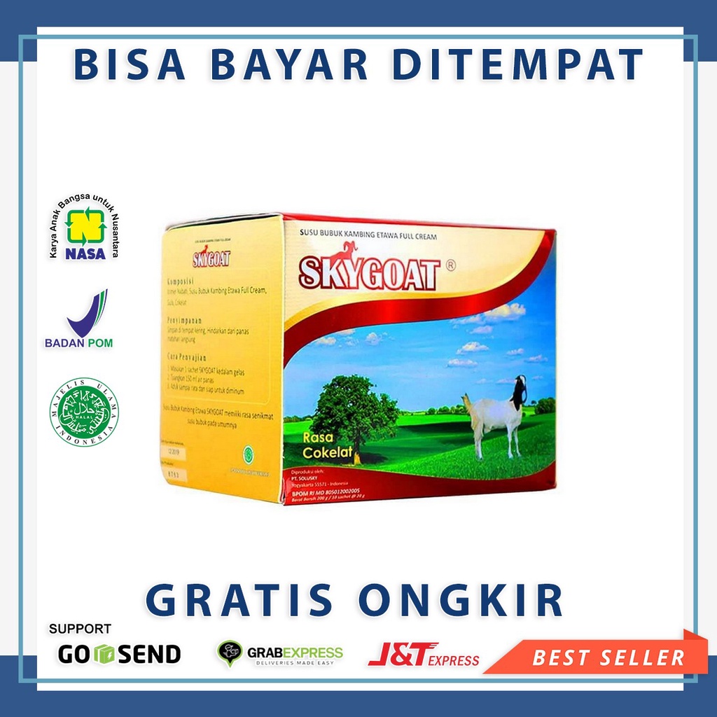 

SkyGoat Susu Kambing Etawa Bubuk Full Cream Sky Goat Rasa COKELAT