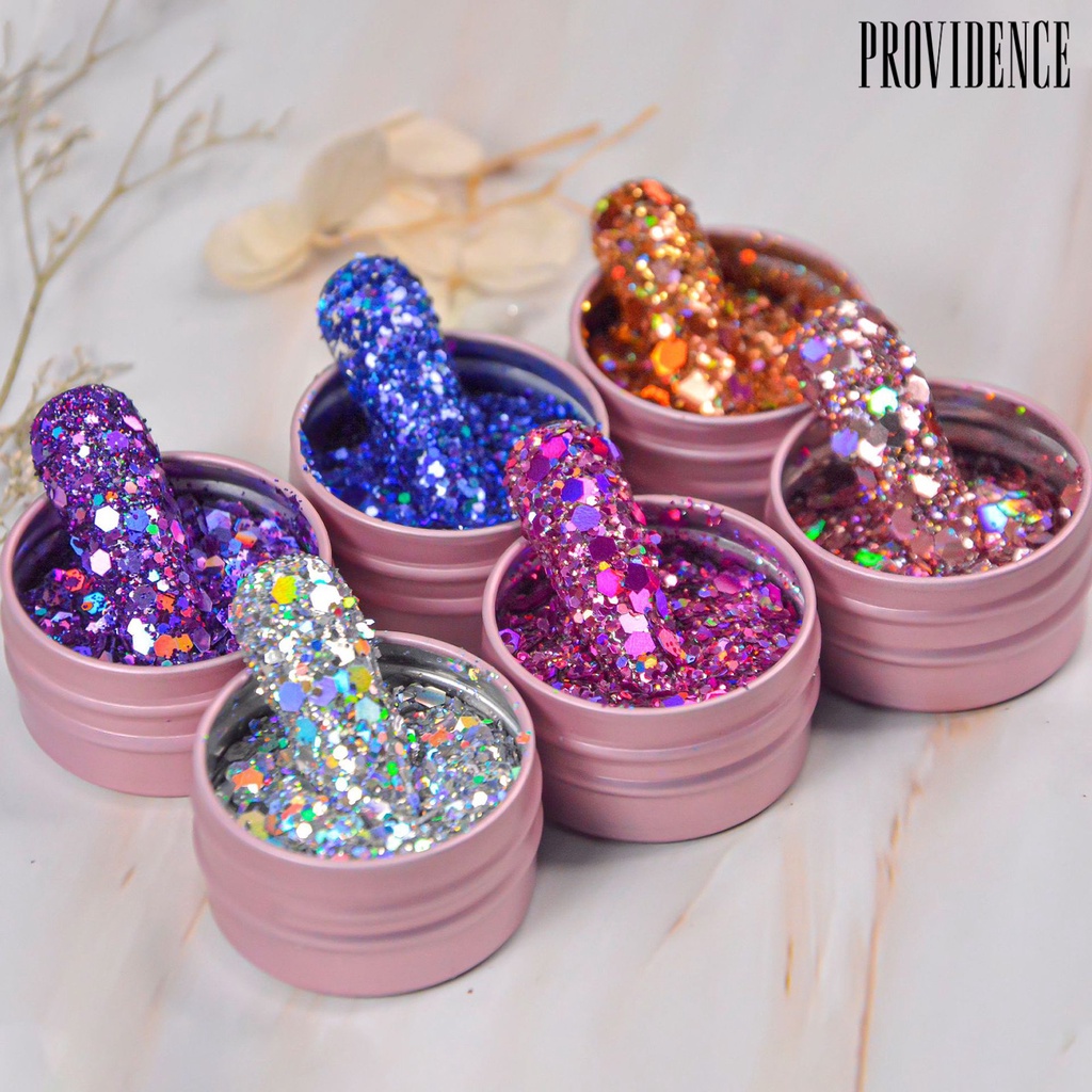 Payet Glitter Bentuk Segi Enam Ultra Tipis Untuk Dekorasi Nail Art Charms