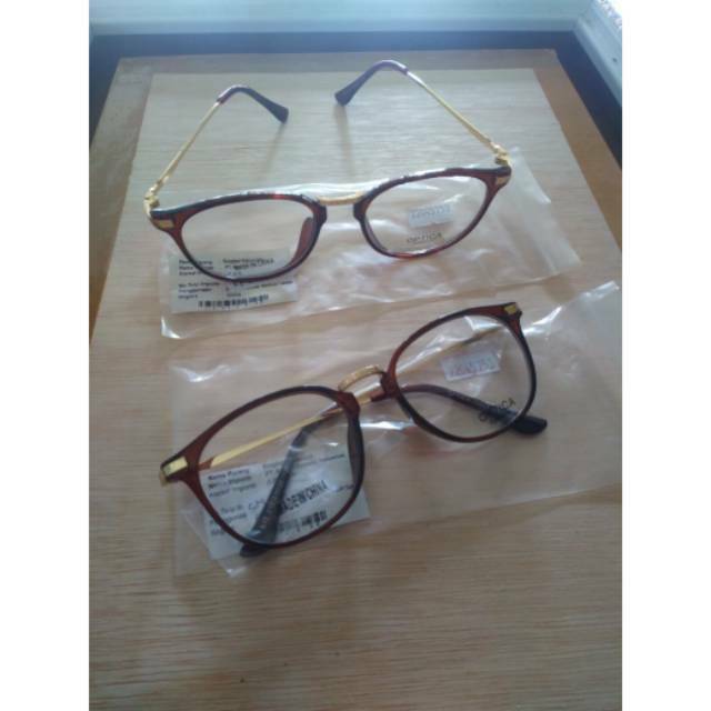Frame Kacamata Bulat Murah + Optica Minus Plus Fashion + Korean  Frame bisa Wanita Pria [ORI]