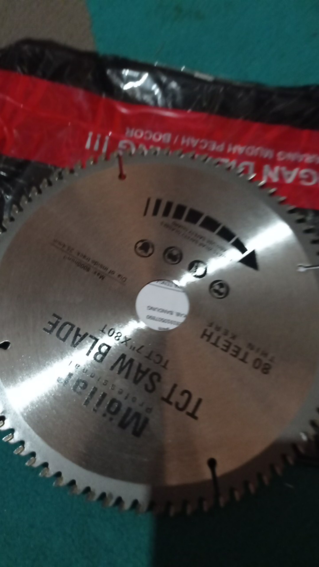 Mata Gergaji Miter Saw 7 Inch 80t Mollar Tct Aluminium Circular Saw Blade