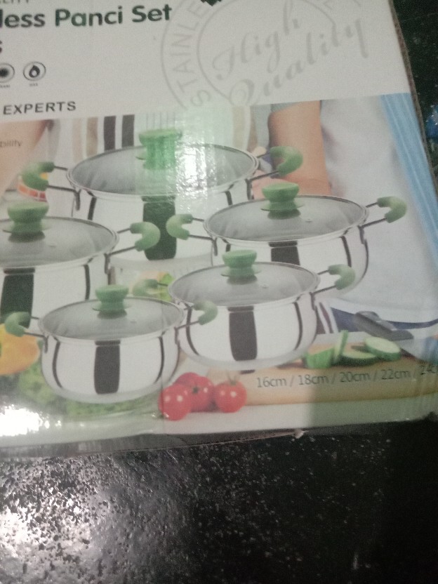 Panci Set 5 Susun Tutup Kaca / Panci Susun Tutup Kaca