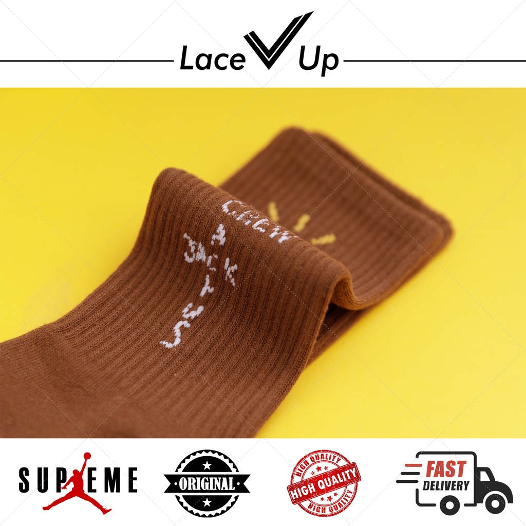 Kaos Kaki McDonalds x Cactus Jack Socks - Lace Up Socks