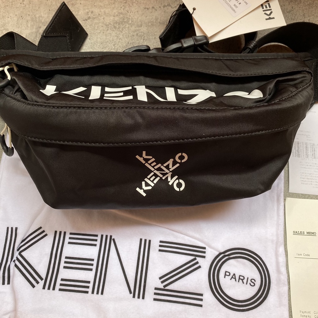 WAISTBAG TAS DADA PRIA SELEMPANG KZ CROSSLOGO