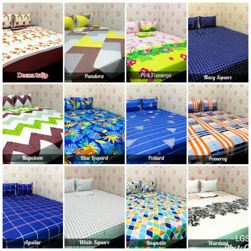 Paket 3pcs sprei 160x200 !! Sprei murah sprei homemade tidur nyenyak9